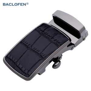 泰国鳄鱼皮带扣3.8cm无牙扣头无孔自动扣裤带扣头子男士腰带卡子