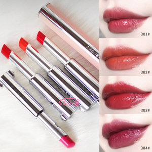 法国givenchy纪梵希粉色小羊皮口红细管滋润301/302/303/30401/02