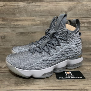 耐克 nike lebron 15 lbj15 詹姆斯 灰色 灰金 897649-005