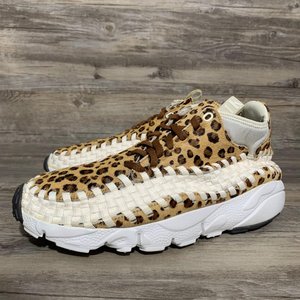 41码 nike air footscape woven chukka 豹纹 陈冠希 446337-200