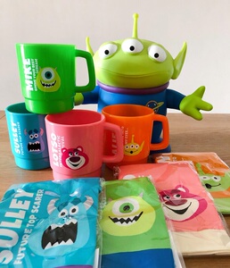 【包郵現貨】玩具總動員怪獸大學勞蘇三眼仔大眼仔蘇利文水杯套裝