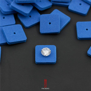 钻石海绵垫 宝石裸石纸包保护垫/保护裸石底尖蓝色白色十字孔圆孔