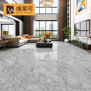 防滑地砖750x1500客厅灰色地板砖广东佛山连纹通体大理石大板瓷砖