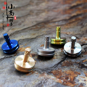 xgedc原创北斗作铜钛手捻陀螺edc陀螺盗梦空间玩具有氚管版