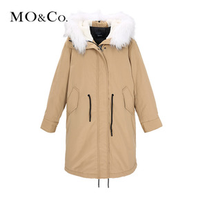 【年货价】MOCO大毛领棉衣棉服加厚外套女中长款新款冬MA1