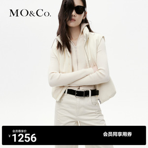 【蛋白皮】MOCO2023冬新品90%鸭绒羽绒服短款马甲外套MBC4EIN010