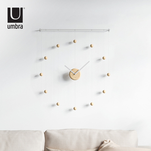 UMBRA 创意个性艺术挂钟 简约时尚北欧装饰客厅墙面大号钟表壁钟