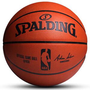 [可乐文体] 防伪斯伯丁篮球74-603y nba比赛用球 真皮569y