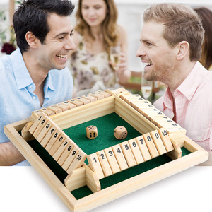 四面数字ktv翻牌游戏聚会互动 儿童益智休闲桌游成人减压木制玩具