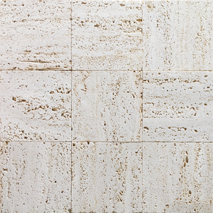 米黄洞石马赛克墙贴天然大理石哑面电视背景墙客厅阳台文化石瓷砖