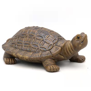 陶瓷乌龟摆件 鱼缸造景装饰吸水石风水摆件假山流水动物园林配景