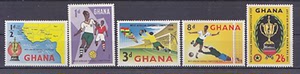 邮票：加纳1959年西非足球赛5票全