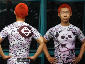 云间武士巴西柔术防磨衣短袖柔術熊猫