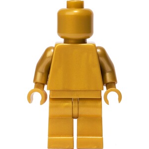 lego 乐高3626 970 973素色素体纯色moc人仔珠光金色塑料拼装积木