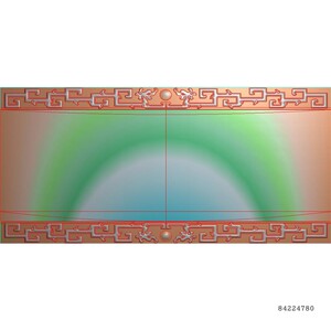 仿古龙框石雕茶盘双龙戏珠草龙拐子龙边框精雕图浮雕灰度木工雕刻