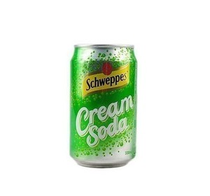 香港进口玉泉schweppes忌廉味苏打汽水(绿罐)330ml 24