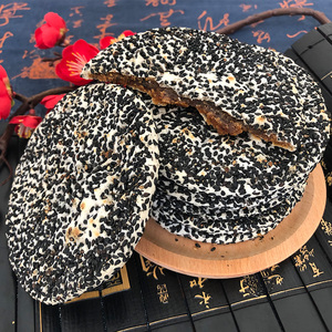 广西钦州灵山横县特产芝麻饼传统老式薄脆香甜红薯芝麻饼小吃零食