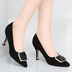 艾曼达名牌杰豪商场同款巨日女鞋2022春新款单鞋休闲鞋女高跟