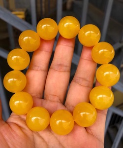 【已结缘】有同款 17mm俄料暴力蜜糖红蜜蜡圆珠手串 原矿无优化