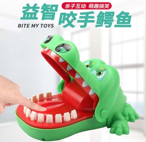早教英语课堂道具鳄鱼咬手指玩具拔牙游戏亲子儿童恶搞创新整蛊