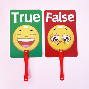 早教课堂管理提问回答对错举手牌yes no英文培训学生用品教师教具
