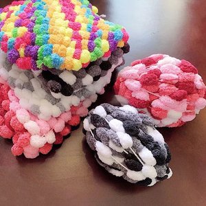大球球粗毛线团线环形钩织针沙发坐垫地毯垫子手工diy编织材料包