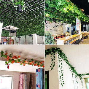 天花板吊顶装饰小餐馆特色楼梯包房顶部房顶挂件包间墙面挂饰绿植