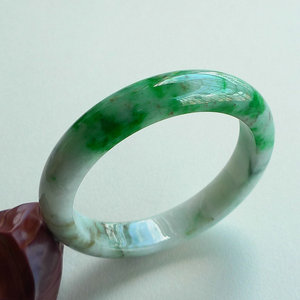 花青种翡翠手镯