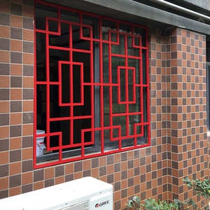 铝合金仿古窗花防盗网窗户平开窗飘窗内置窗户儿童安全防护栏定制