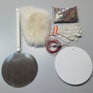 【静电飞花】毛皮尼龙静电悬浮摩擦起电发生器求真趣味物理实验