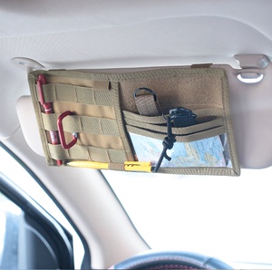 汽车眼镜夹架盒车载CD夹包车用纸巾盒套遮阳板票据名片卡片夹收纳