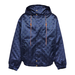 【deluxe】gucci古奇 22ss 男士双g图案抽绳连帽夹克外套694168z