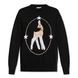 【deluxe】burberry博柏利 22ss 女士小鹿图案针织毛衣 8050612