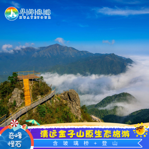 [金子山原生态风景区-大门票 索道]清远 含登山 玻璃桥 单程索道