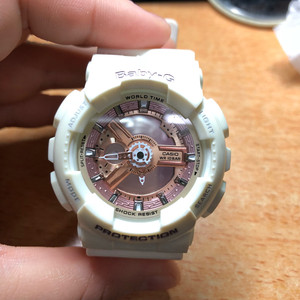 卡西欧手表 casio babyg 女表 运动电子手表 粉金