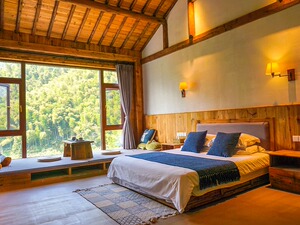 金华竹坞民宿山景大床房.