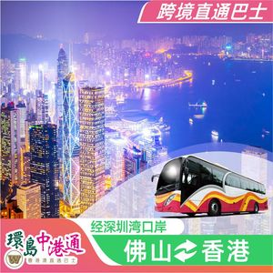 环岛中港通佛山往返香港市区机场迪士尼海洋公园跨境直通巴士车票