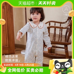 babylove婴儿连体衣春秋纯棉公主宝宝哈衣爬服甜美女宝衣服春装