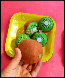 不织布手工猕猴桃成品 水果 果蔬幼儿作业仿真玩具教具模型儿童节