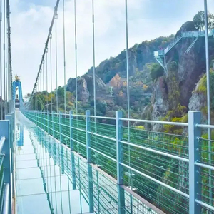 [青岛森林野生动物世界-玻璃栈道]黄岛小珠山动物园玻璃栈道