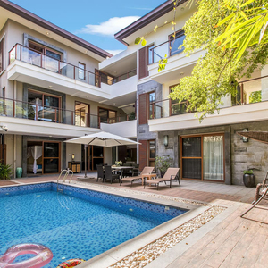 三亚六居室独栋别墅带私家泳池民宿短租亚龙湾家庭可做饭1105