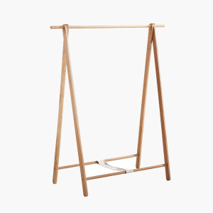 日式白橡木落地衣帽架