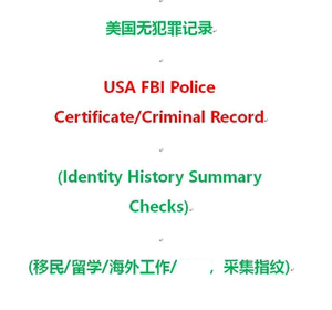 美国无犯罪记录证明
