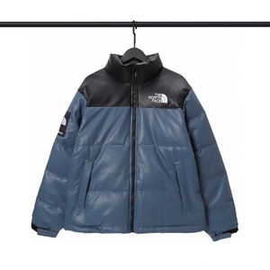 the north face北面羽绒服男美版冬季皮质短款潮牌棉衣帅气棉服