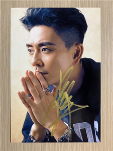 『冲冠』香港明星黄宗泽亲笔签名照片24款定妆照6寸无仿无印刷