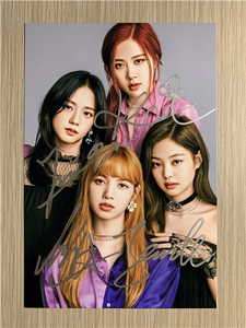 pink专辑写真集金智妮lisa金智秀朴彩英周边签名海报明信片1人付款61