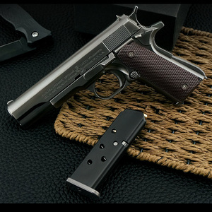 美柯尔特1911全金属合金模型枪仿真儿童玩具枪拆卸1:2.05不可发射