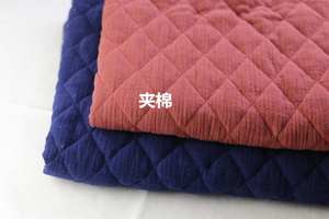 纯棉夹棉布料棉面料绗棉外套服装里子冬季复合保暖压缩内衬