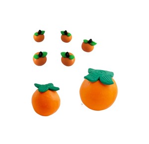 166号链接软胶柿子软陶柿子成品柿子橘子橙子柿柿如意蛋糕装饰