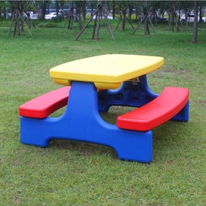 儿童塑料卡通桌椅家具宝宝室外折叠桌椅幼儿园桌户外野餐游戏桌